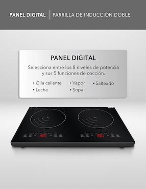 Parrilla eléctrica Rca RC-12A4 de cristal templado