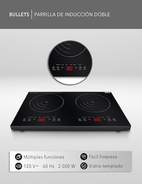 Parrilla eléctrica Rca RC-12A4 de cristal templado