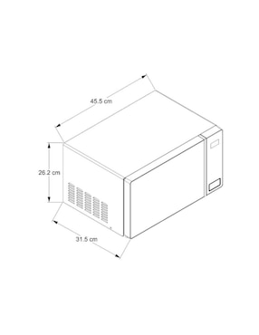 Horno de microondas convencional Whirlpool modelo WM1807B 0.7 pies cúbicos