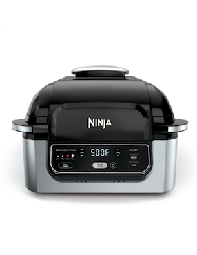 Sartén eléctrico con tapa Ninja de acero inoxidable