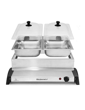 Bufetera eléctrica Elite Cuisine 2 divisiones