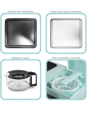 Set horno eléctrico Elite Cuisine Gourmet 1 l