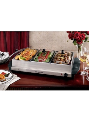 Bufetera eléctrica Elite Cuisine 3 divisiones