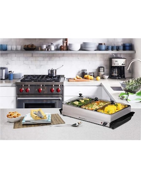 Bufetera eléctrica Elite Cuisine 3 divisiones