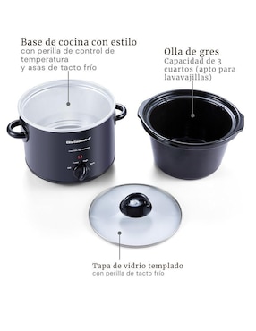 Olla de cocción lenta Elite Cuisine