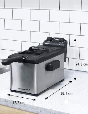 Freidora de aceite Elite Cuisine Gourmet 3.3 L Edf-3500