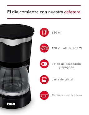 Cafetera de goteo RCA RC-CAF1