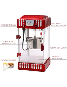 Máquina de palomitas Elite Cuisine Gourmet EPM-250