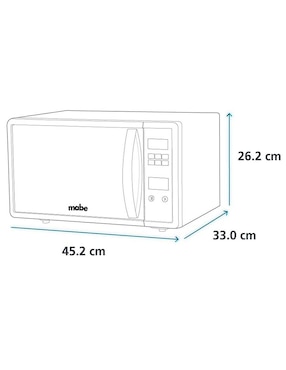 Horno de microondas convencional Mabe modelo HMM700WK 0.7 pies cúbicos
