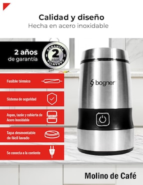 Molino para café Bogner de acero