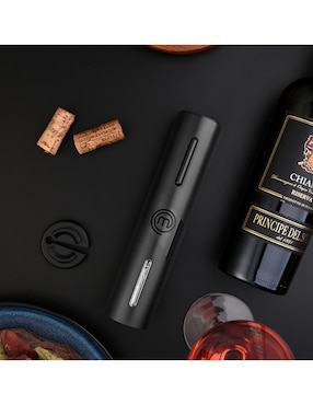 Sacacorchos eléctrico de rosca MasterChef de plástico