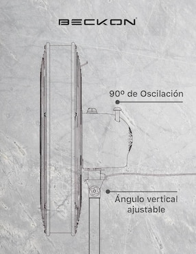 Ventilador de pedestal Beckon 3 velocidades