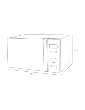 Horno de microondas convencional Winia modelo KOS-61HB 0.7 pies cúbicos