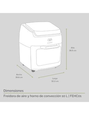 Freidora de aire Avera 10 L Fehc01