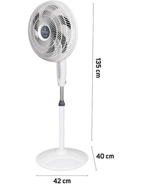 Ventilador de pedestal Taurus con control remoto 3 velocidades