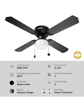 Ventilador de techo Artfan 3 velocidades