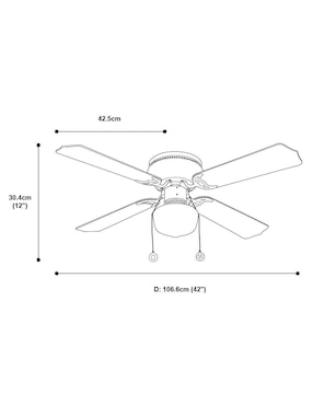 Ventilador de techo Artfan 3 velocidades
