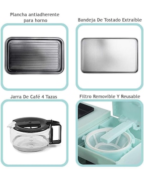 Set horno eléctrico Elite Gourmet 1 l