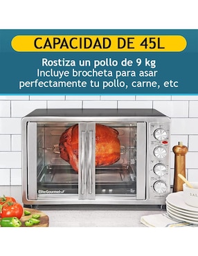 Horno convección Elite Gourmet 45 L