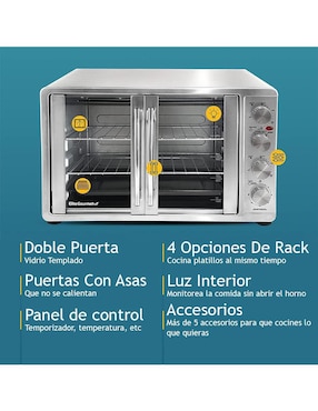 Horno convección Elite Gourmet 45 L