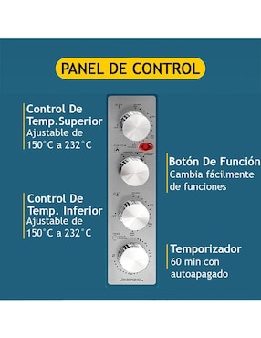 Horno convección Elite Gourmet 45 L