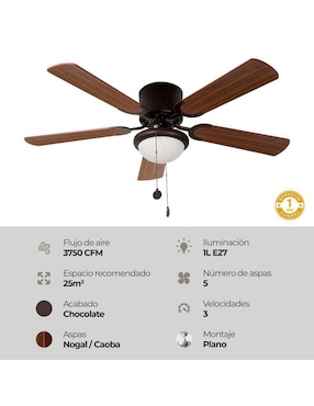 Ventilador de techo Designers 3 velocidades