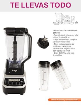 Licuadora Ninja BL621 3 velocidades