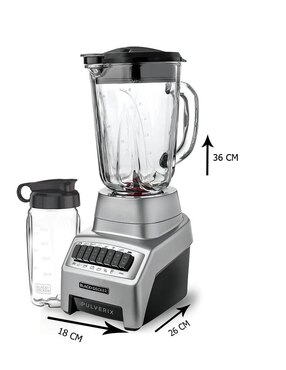 Licuadora Black + Decker BL1140MS-MX 12 velocidades