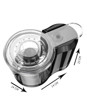 Procesador de alimentos Black + Decker cuchillas de acero inoxidable