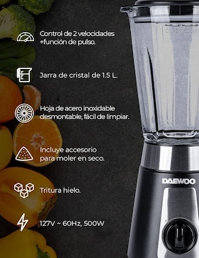 Licuadora Daewoo 2 velocidades DBL-851G