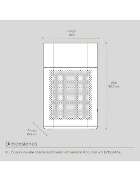 Purificador de aire Avera SmartHome PHEPA04