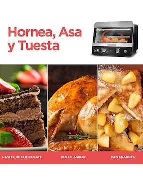 Horno eléctrico freidora Black + Decker TOD6020B-LA Aquila 19 l