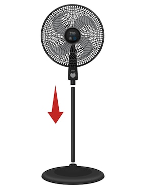 Ventilador de pedestal T-Fal 3 velocidades