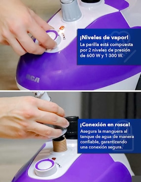 Central de vapor Rca RC-928 suela plástico