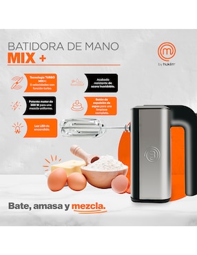Batidora manual Masterchef 6 velocidades Mk-Hm-300Ss