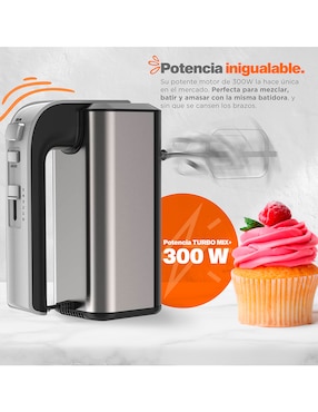 Batidora manual Masterchef 6 velocidades Mk-Hm-300Ss