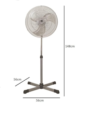 Ventilador de pedestal Mytek 3 velocidades