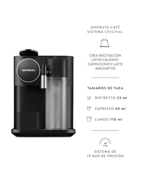 Cafetera de cápsula Nespresso F541-CO-BK-NE