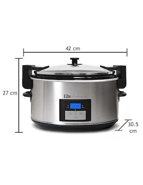 Olla de cocción lenta Elite Gourmet Elite Platinum