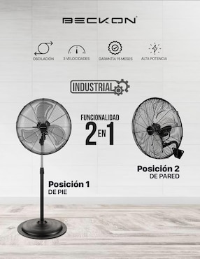 Ventilador de pedestal Beckon 3 velocidades