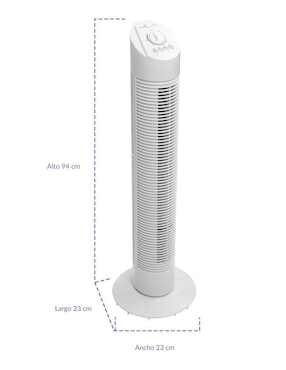 VENTILADOR DE TORRE VT-98-B42W, BLANCOV
