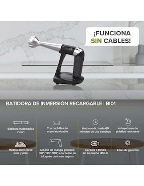 Batidora de inmersión Avera 16 velocidades Bi01