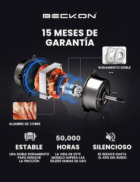 Ventilador de piso Beckon 3 velocidades
