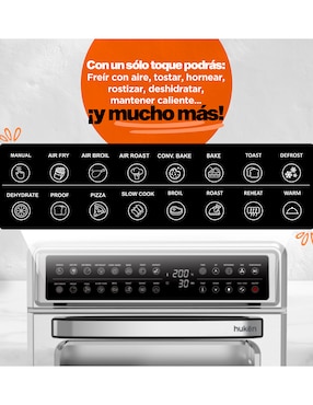 Horno eléctrico freidora Masterchef Mk-afo-20t 20 l