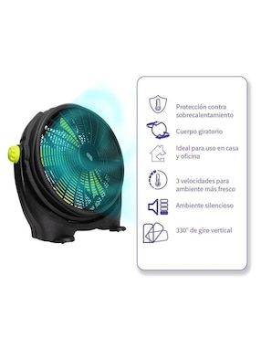 Ventilador de piso Iusa 3 velocidades