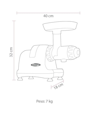 Extractor de jugo Omega Juicers J8006HDC 200 W
