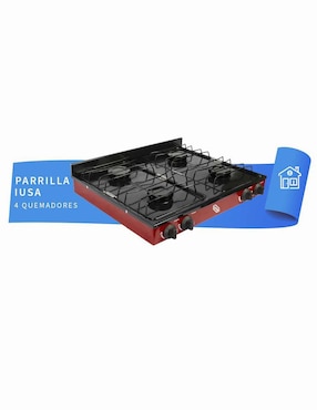 Parrilla Iusa PGLP 4QV de acero