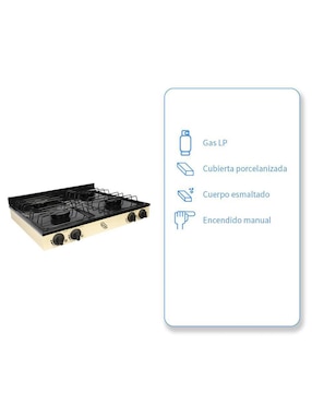 Parrilla Iusa PGLP 4QA de acero