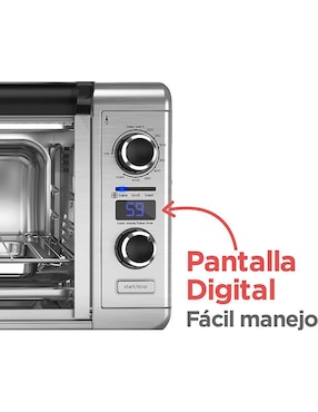 Horno convección Black + Decker TOD3300SSD 24 l