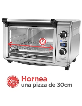 Horno convección Black + Decker TOD3300SSD 24 l